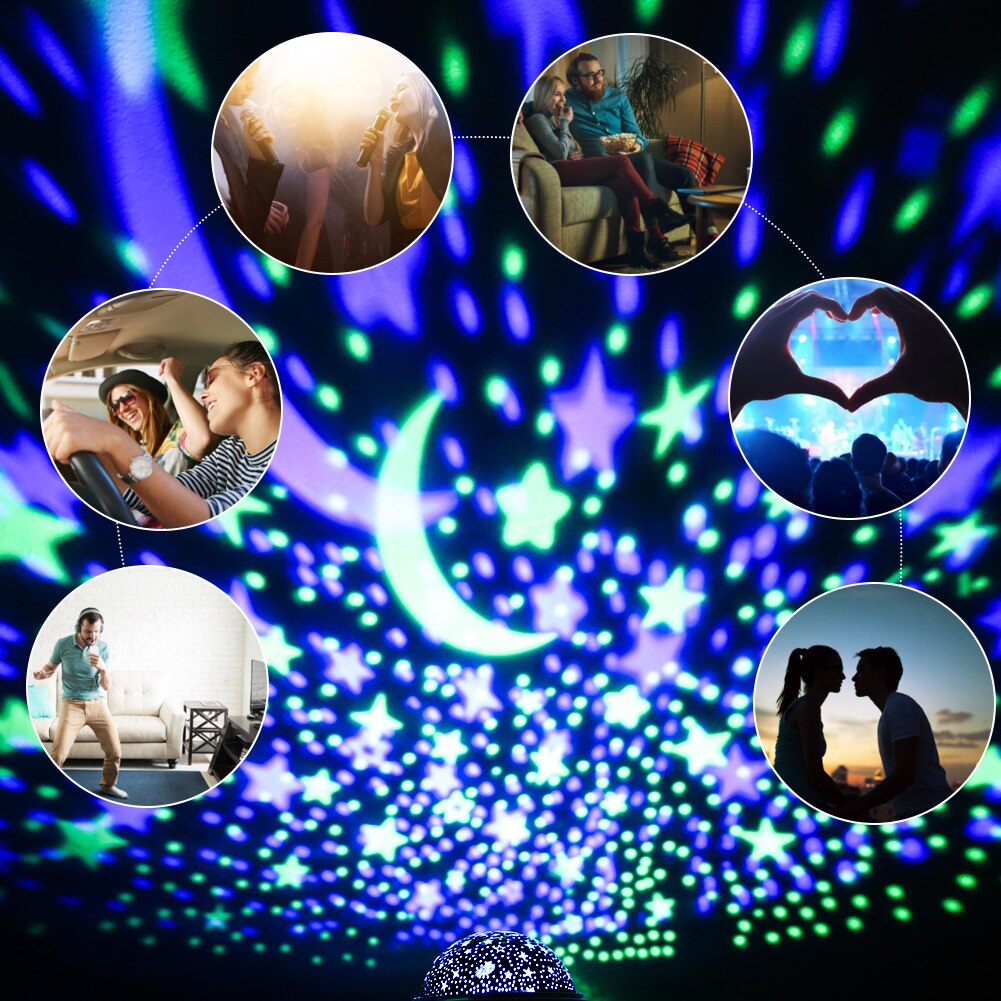 Stjernehimmel LED Projektor – Skab magisk stemning i hjemmet